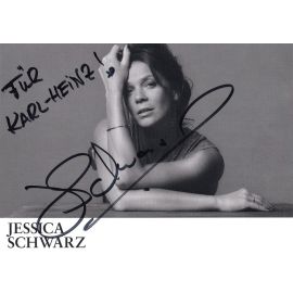 Autogramm Schauspieler | Jessica SCHWARZ | 2010er (Portrait SW) Broadway