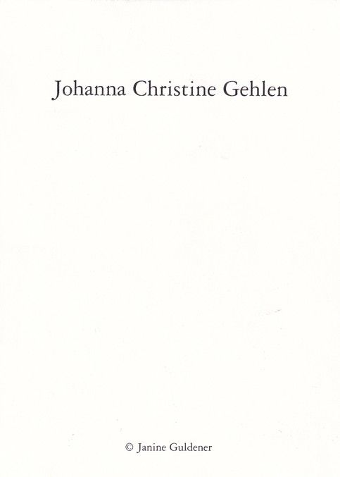 Autogramm Schauspieler | Johanna Christine GEHLEN | 2010er (Portrait SW) Guldener