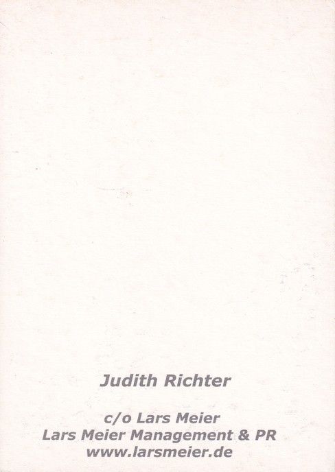 Autogramm Schauspieler | Judith RICHTER | 2010er (Portrait SW) Meier