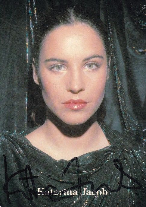 Autogramm Schauspieler | Katerina JACOB | 1980er (Portrait Color) Simon