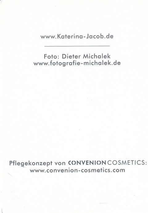 Autogramm Schauspieler | Katerina JACOB | 2000er (Portrait SW Convenion)