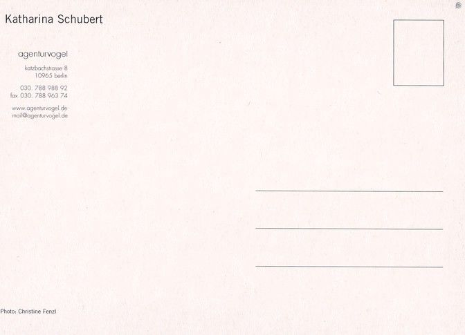 Autogramm Schauspieler | Katharina SCHUBERT | 2000er (Portrait SW) Fenzl