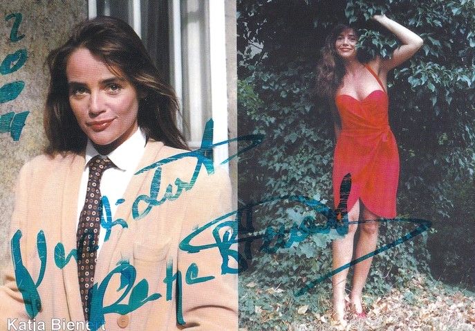 Autogramm Schauspieler | Katja BIENERT | 1990er (Collage Color) Stobbermühle