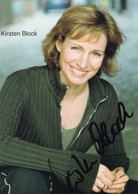 Autogramm Schauspieler | Kirsten BLOCK | 2010er (Portrait Color) Steinweg