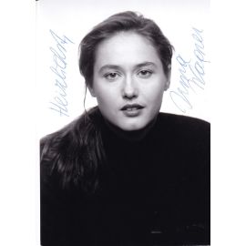Autogramm Schauspieler | Irma WAGNER | 2000er Foto (Portrait SW)