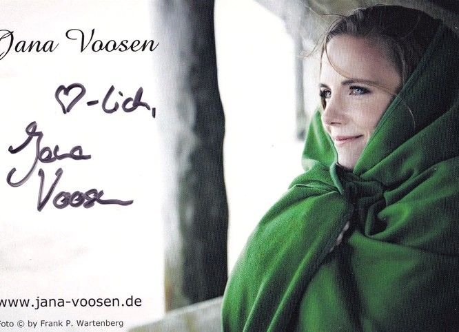 Autogramm Schauspieler | Jana VOOSEN | 2010er (Portrait Color) Wartenberg