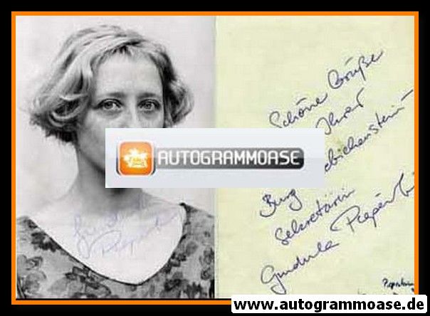 Autogramm Schauspieler | Gundula PIEPENBRING | 1990er Foto (Portrait SW)