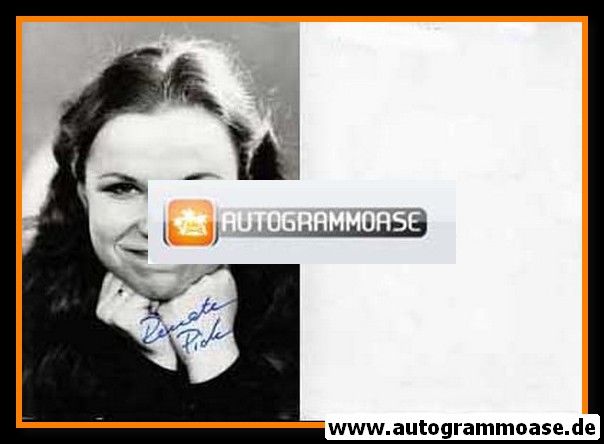Autogramm Schauspieler | Renate PICK | 1980er (Portrait SW)