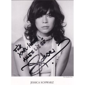 Autogramm Schauspieler | Jessica SCHWARZ | 2000er (Portrait SW)