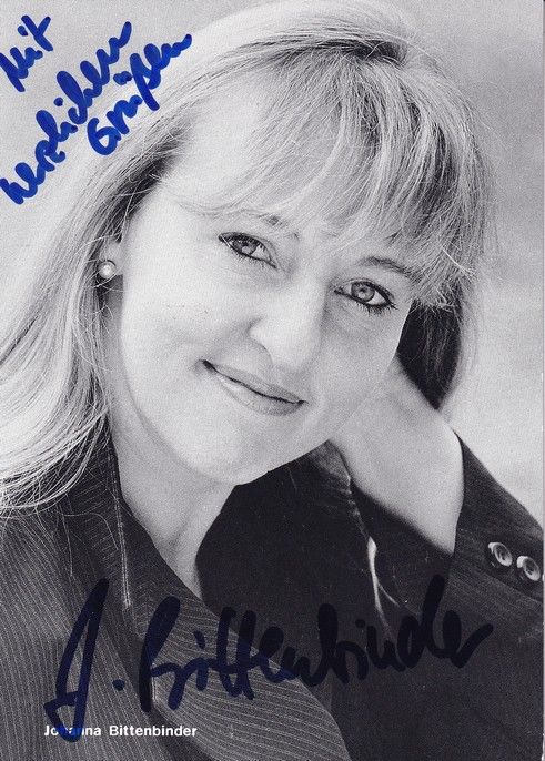 Autogramm Schauspieler | Johanna BITTENBINDER | 2000er (Portrait SW)
