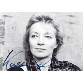 Autogramm Schauspieler | Karin ANSELM | 1990er (Portrait SW)