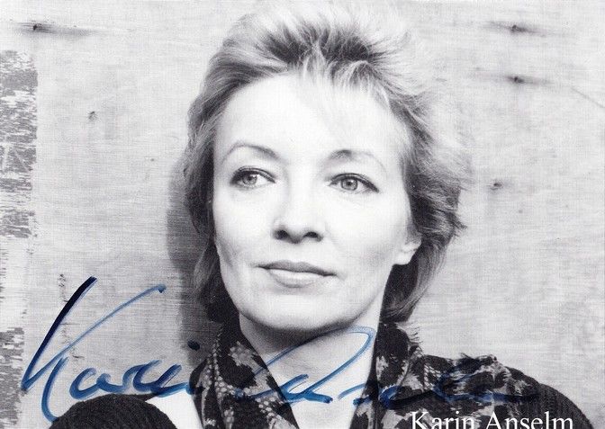 Autogramm Schauspieler | Karin ANSELM | 1990er (Portrait SW)