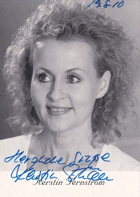 Autogramm Schauspieler | Kerstin FERNSTRÖM | 2000er (Portrait SW)