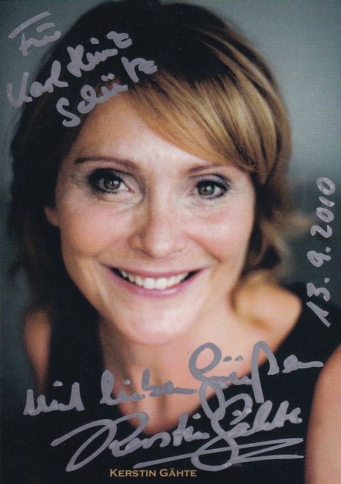 Autogramm Schauspieler | Kerstin GÄHTE | 2010er (Portrait Color) 