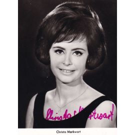 Autogramm TV | SFB | Christa MARKWART | 1960er (Portrait SW) Kindermann