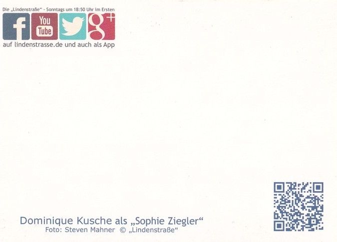 Autogramm TV | ARD | Dominique KUSCHE | 2010er "Lindenstrasse" (Mahner)