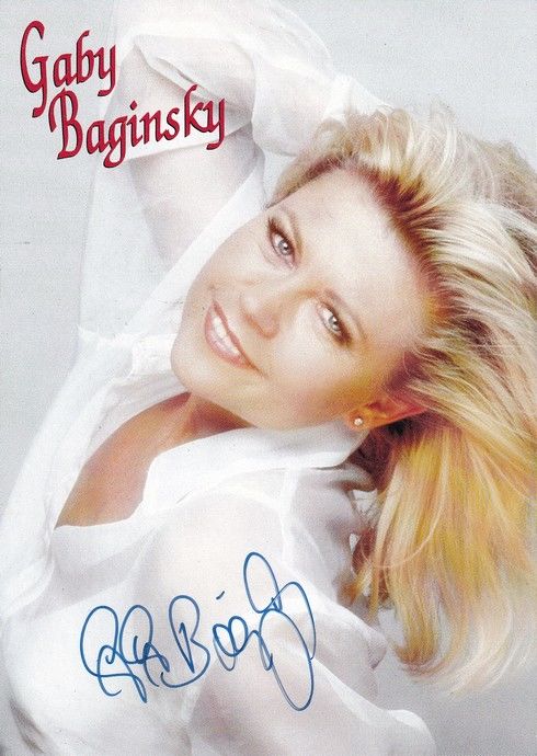 Autogramm Schlager | Gaby BAGINSKY | 1997 "Casanova" (Portrait Color DA)