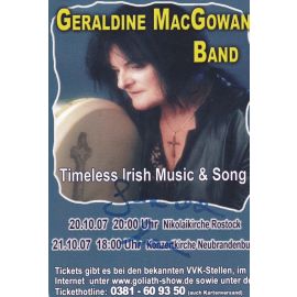 Autogramm Folk (Irland) | Geraldine MacGOWAN | 2007 (Konzert Color)