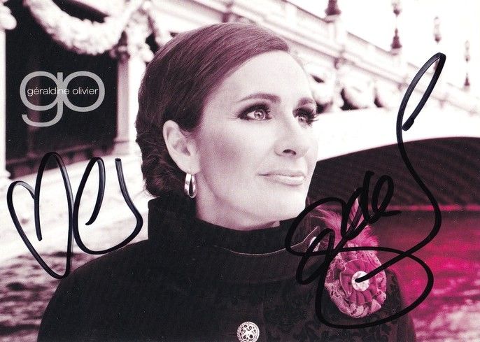 Autogramm Schlager | Geraldine OLIVIER | 2015 "Escapade" (Grejo)
