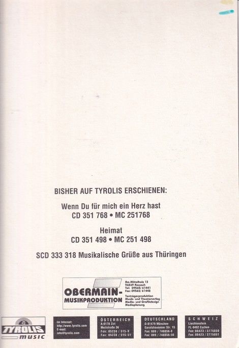 Autogramm Volksmusik | Gerda GABRIEL | 2000 "Wenn Du Für Mich Ein Herz Hast" (Tyrolis)