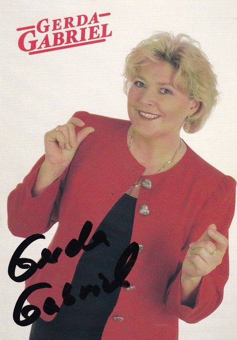 Autogramm Volksmusik | Gerda GABRIEL | 2000 "Wenn Du Für Mich Ein Herz Hast" (InterCity)