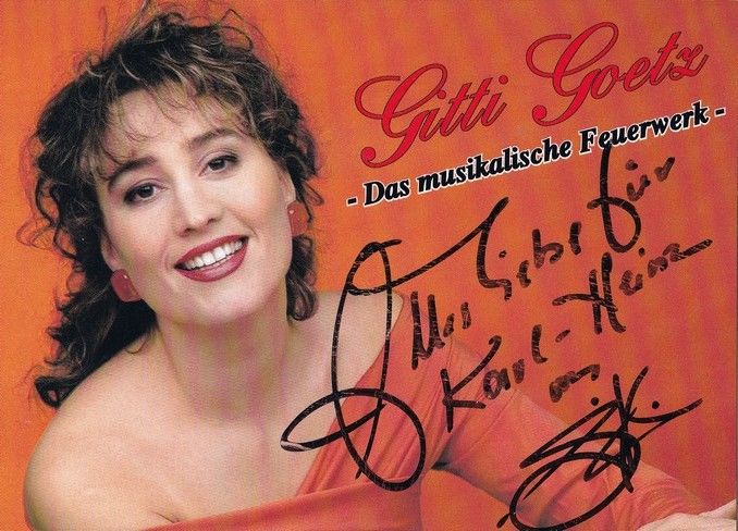 Autogramm Volksmusik | Gitti GOETZ | 1993 "Die Brücke Zum Glück" (Portrait Color Activ) 1