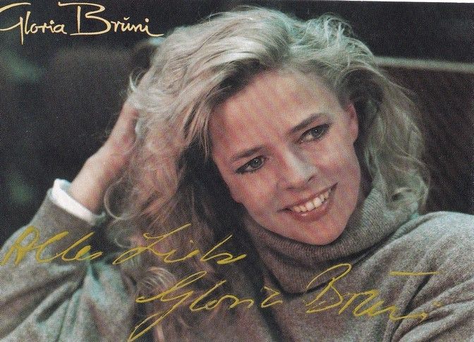Autogramm Pop / Klassik | Gloria BRUNI | 1990 "Moments" (Portrait Color) Polydor