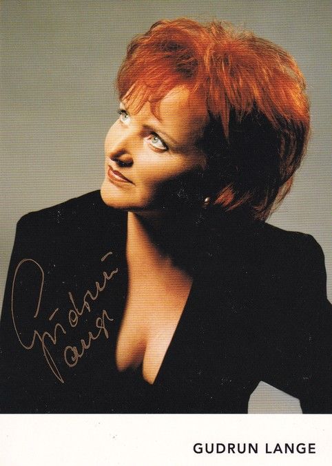 Autogramm Country | Gudrun LANGE | 2000er (Portrait Color)