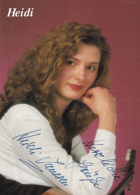 Autogramm Volksmusik | Heidi JANSSEN | 1990er (Portrait Color)