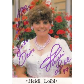 Autogramm Volksmusik | Heidi LOIBL | 1993 "Ganz Einfach Glücklich Sein" (Platin)