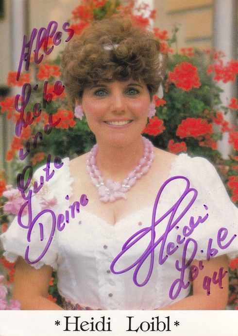 Autogramm Volksmusik | Heidi LOIBL | 1993 "Ganz Einfach Glücklich Sein" (Platin)