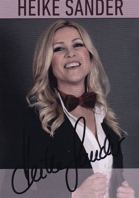 Autogramm Schlager | Heike SANDER | 2000er (Portrait Color) 