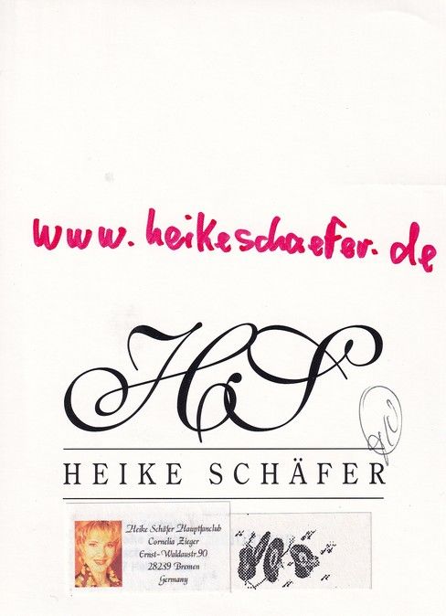 Autogramm Schlager | Heike SCHÄFER | 2000er (Portrait Color) 