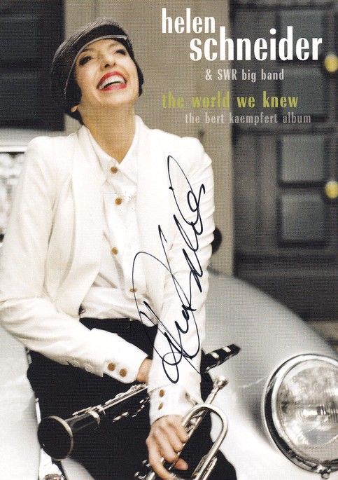 Autogramm Pop (USA) | Helen SCHNEIDER | 2010 "The World We Knew" (Edel)
