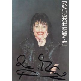 Autogramm Schlager | Ina-Maria FEDEROWSKI | 2000er (Portrait Color) Böhme
