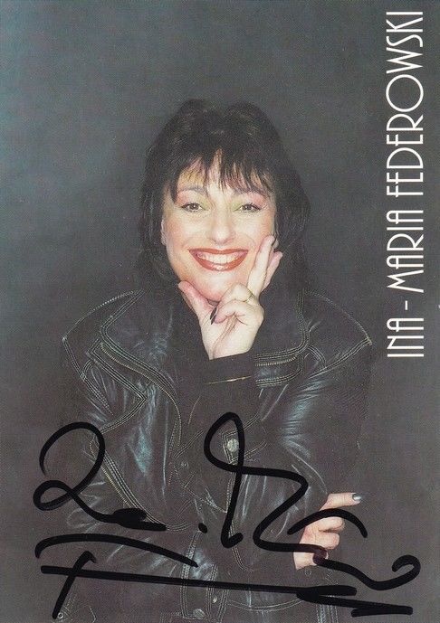 Autogramm Schlager | Ina-Maria FEDEROWSKI | 2000er (Portrait Color) Böhme