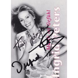 Autogramm Schlager | Ingrid PETERS | 2000 "Musik Ist Gefühl"