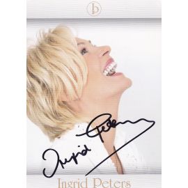 Autogramm Schlager | Ingrid PETERS | 2009 "Es Trommelt" (Palm Sony)