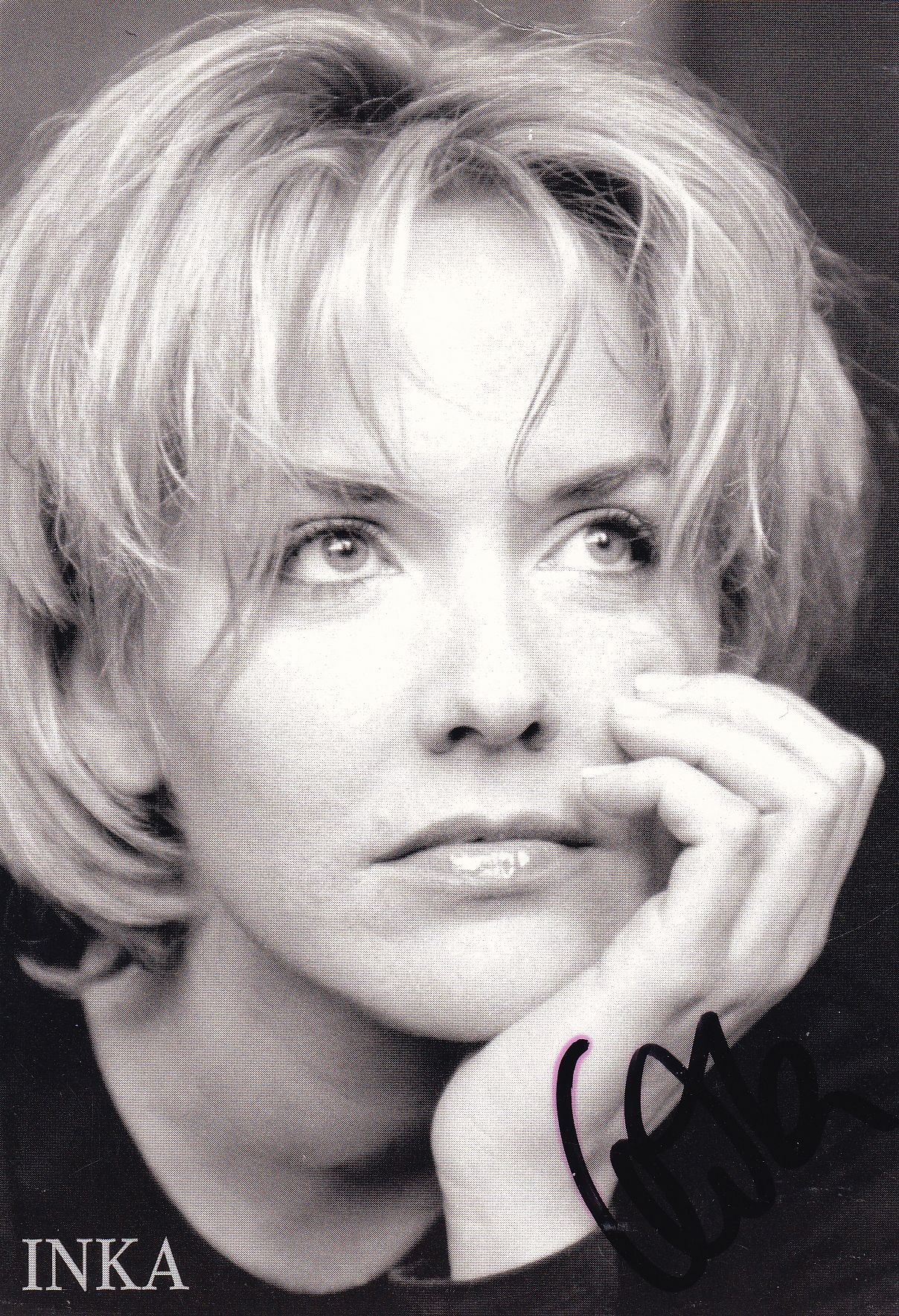 Autogramm Schlager | INKA Bause | 2000er (Portrait SW)