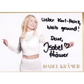 Autogramm Schlager | Isabel KRÄMER | 2010er (Portrait Color) Avacon
