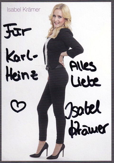 Autogramm Schlager | Isabel KRÄMER | 2010er (Portrait Color) Groove