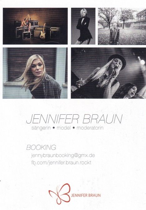 Autogramm Pop | Jennifer BRAUN | 2010er (Portrait SW) Website