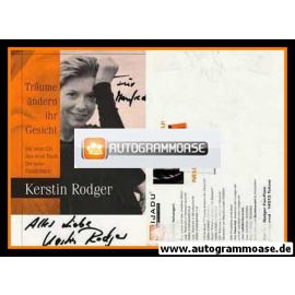 Autogramm Schlager | Kerstin RODGER | 2004 Buch "Träume Ändern Ihr Gesicht"