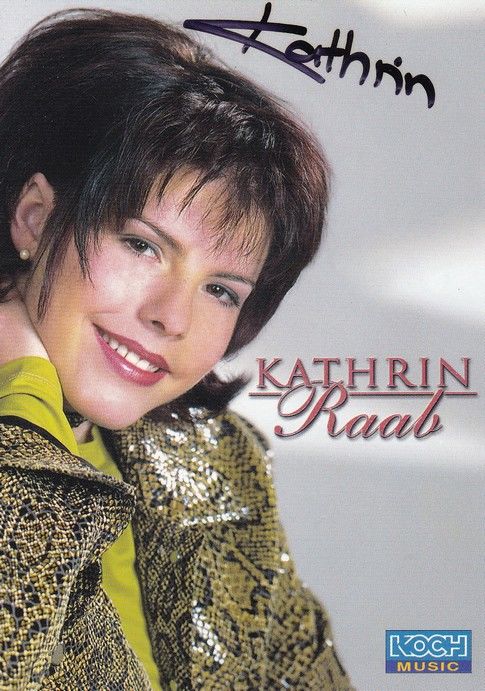 Autogramm Schlager | Kathrin RAAB | 2001 "Typisch Ich" (Koch)