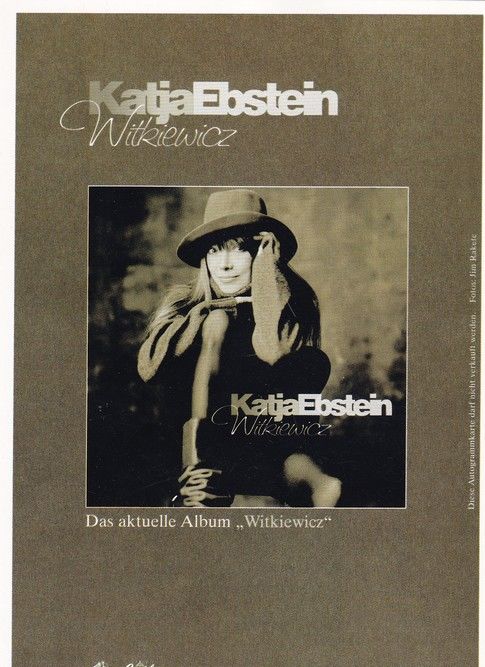 Autogramm Schlager | Katja EBSTEIN | 2005 "Witkiewicz" (Portrait Color)