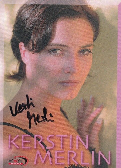 Autogramm Schlager | Kerstin MERLIN | 2000 "Mann Oh Mann" (Toi DA)