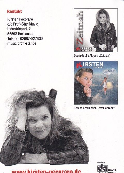 Autogramm Schlager | Kirsten PECORARO | 2013 "Zeitnah" (DA Music)