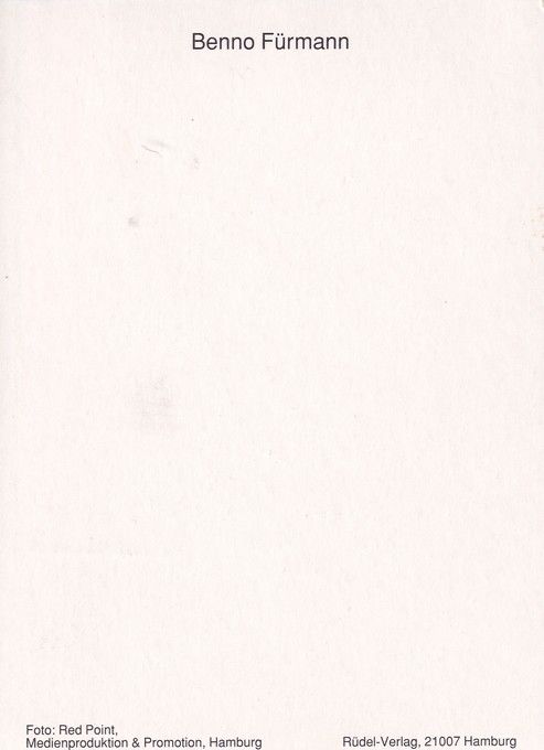 Autogramm Schauspieler | Benno FÜRMANN | 2000er (Portrait SW Rüdel) Red Point