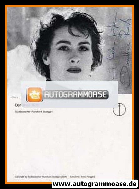 Autogramm TV | SDR | Dorothee ROTH | 1980er (Portrait SW)