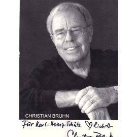 Autogramm Komponist | Christian BRUHN | 2000er (Portrait SW) Kreile